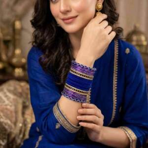 Pakistani model showcasing bangles