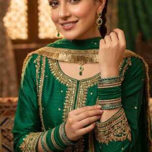Pakistani model showcasing bangles