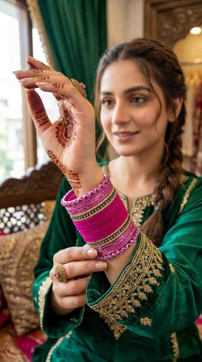 Pakistani_model_showcasing_bangles_202607240900 Pakistani model showcasing bangles